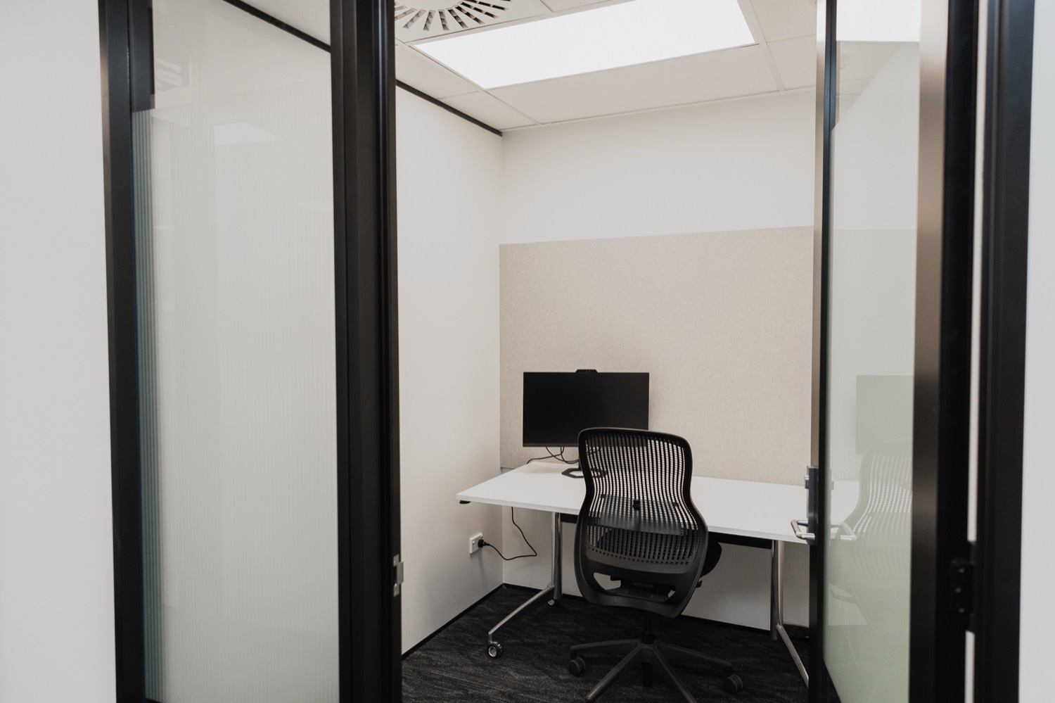Dedicated desk in a private workspace